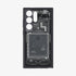 ACS07294 - Galaxy S24 Ultra Case Ultra Hybrid Zero One in Zero One White showing the back